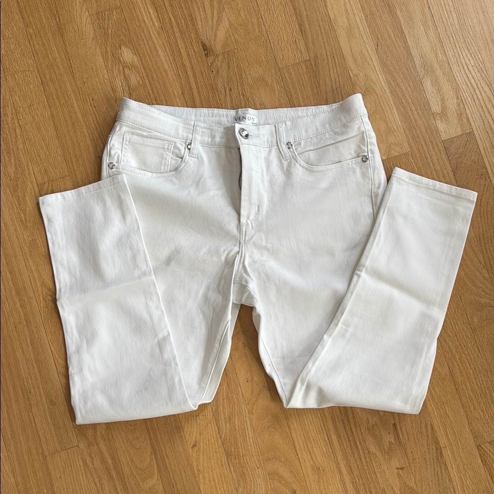 Women’s Venus White Skinny Jeans 14 short